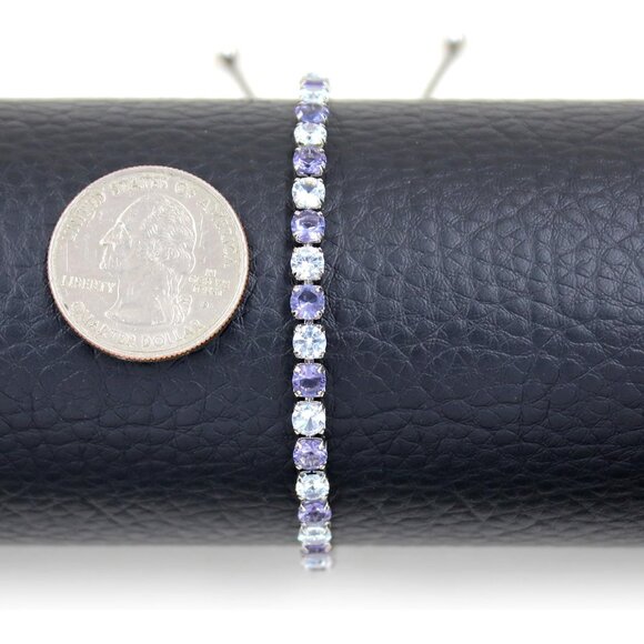 Women’s Adjustable Tennis Bracelet - AAA+ Cubic Zirconia with Luxury Gold Finish - Picture 7 of 8